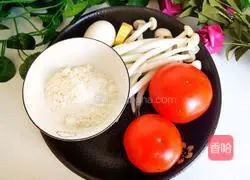 Illustration of how to make mushroom soup with tomato sauce 3