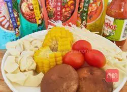 Vegetarian hot pot recipe illustration 1