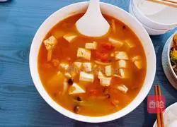 Illustration of how to make tofu and tomato stomach nourishing soup 8