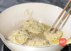 Illustration of how to make shredded radish cake 6