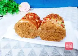 Pork floss bread Illustration of how to roll the roll 15