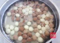 Illustration of how to make rock sugar and snow pear glutinous rice balls 7