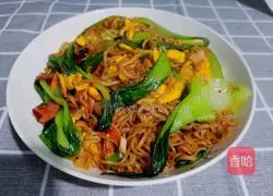 Illustration of fried instant noodles 9