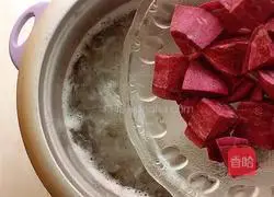 Illustration of how to make Purple Potato, Red Date and Tremella Soup 8