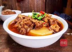 Illustration of how to make radish stewed mutton 21