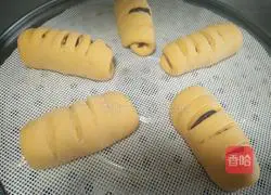 Illustration of how to make bean paste buns 19