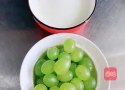 Illustration of how to make green yogurt smoothie (removing heat) 1