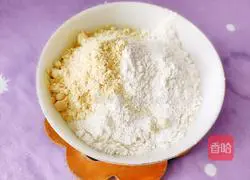 Illustration of making soybean and shrimp pancakes 3