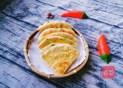 Illustration of how to make scallion pancake 20