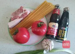  Illustration of how to make tomato meat sauce pasta 1