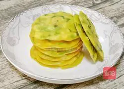 Illustration of how to make lettuce and apple soft cake (baby food supplement) 10 