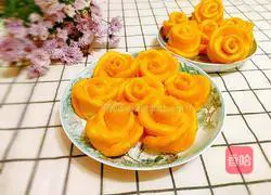 Illustration of how to make rose steamed buns 24