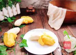 Illustration of how to make banana steamed buns 20