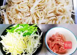 Illustration of how to make stir-fried pancake bento 1