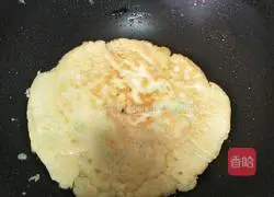 Illustration of how to make vegetable and egg pancakes 12