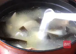 Illustration of how to make yam and kelp spine soup 13