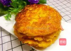 Illustration of how to make cucumber and potato egg pancakes 1