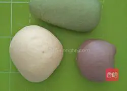 Illustration of how to make avocado steamed buns 2