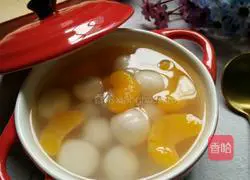 Illustration of how to make sweet and orange glutinous rice balls 11