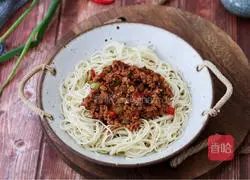 Illustration of how to make noodles with mushroom meat sauce 20