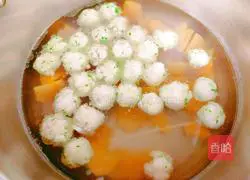 Persimmon Meatball Soup Recipe Illustration 10