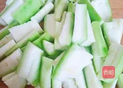 Illustration of how to make eight-edge melon in soup 1