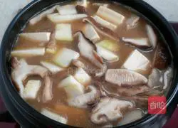 Illustration of how to make Korean miso soup 6