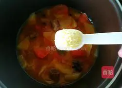 Illustration of Beef, Tomato and Sweet Potato Soup 24