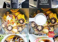 Bacteria Illustration of how to make mushroom and corn tube bone soup 3