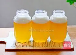 Illustration of how to make cool snow pear cream into milk 12