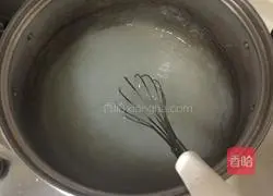 Illustration of how to make mung bean jelly 2