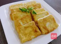 Illustration of how to make crispy tofu 12
