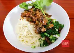 Illustration of how to make sand tea fried noodles 14