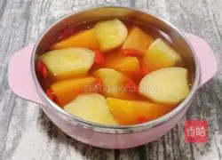 Apple Papaya Brown Sugar Water Recipe Illustration 8