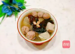 How to make kelp, tofu and white radish meatball soup Illustration 1