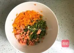 Celery and Carrot Egg Pancake Recipe Illustration 1