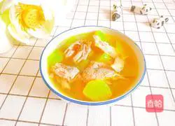 Lettuce and chicken soup Illustration of practice 16