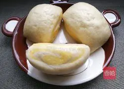 Illustration of how to make yam and pumpkin steamed bun rolls 13