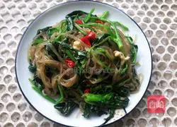 Cold Spinach Vermicelli Recipe Illustration 12