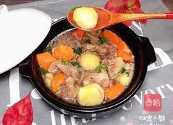 Illustration of how to make chestnut, radish and pork ribs soup (strengthening the spleen and kidneys) 14