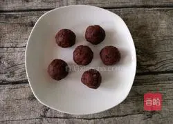 Illustration of how to make open bean paste cake 2