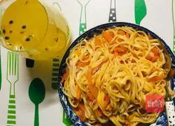Tomato, carrot and pumpkin noodles! Illustration of how to do it 7