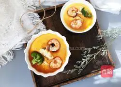 Illustration of how to make steamed eggs with shrimps, tofu and eggs 9