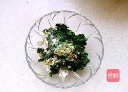 Illustration of how to make spinach and tofu dumplings 7