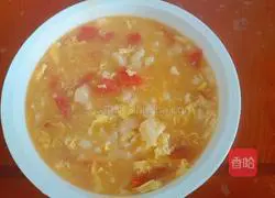 Illustration of how to make tomato and egg pimple soup 7