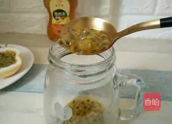 Golden Passion Fruit Honey Mint Water Recipe Illustration 3