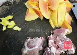 Illustration of how to make Spare Ribs and Papaya Soup 1