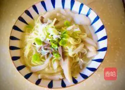 Illustration of how to make haggis and bamboo noodles 5