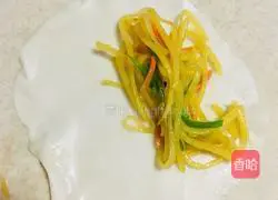 Illustration of how to make dumpling skin pancakes 11