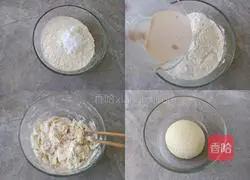 Illustration of how to make milk-flavored flower rolls 3